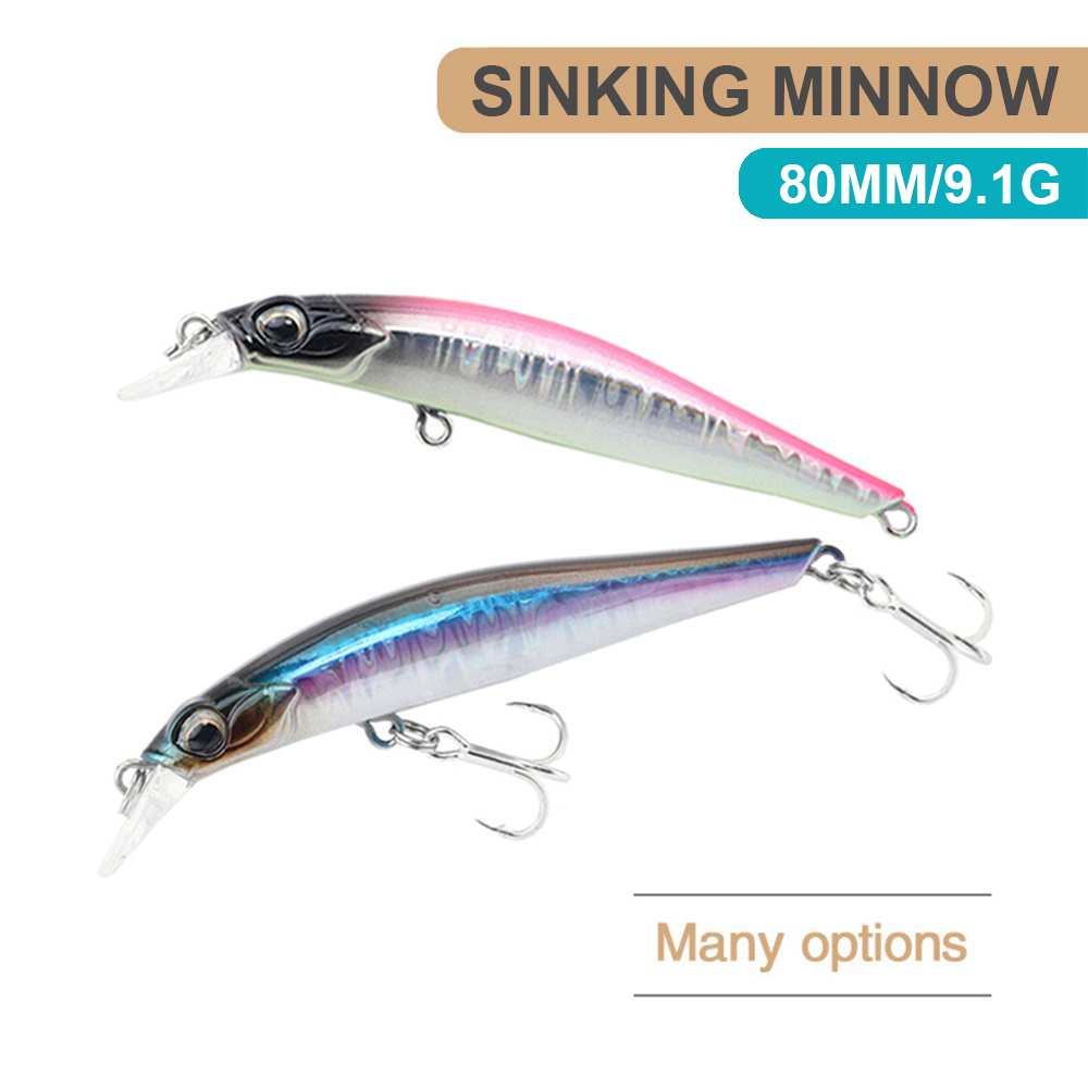 Fishing Lure Jerkbait - 8cm 9.1g Fishing Lures Sinking Minnow