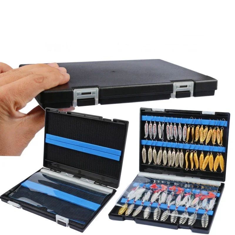 Fishing Lure Spoon - Portable Double Sided Tackle Box Metal