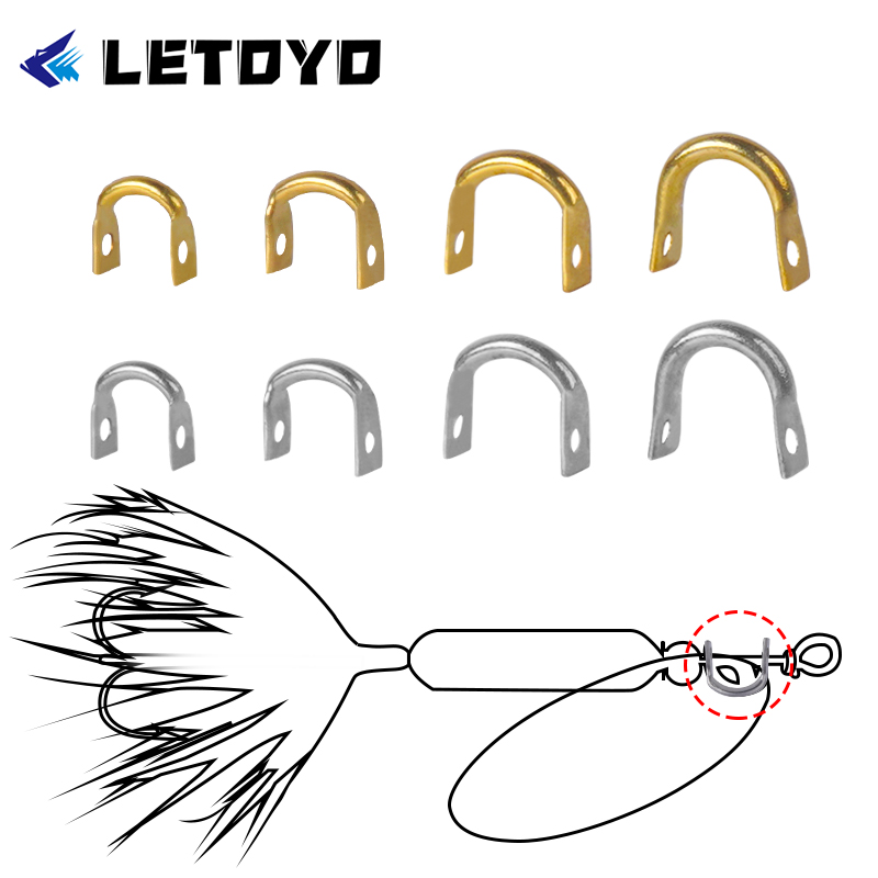 LETOYO 100pcs Folded Clevises  - Fishing Lure Making Kit recension och pris