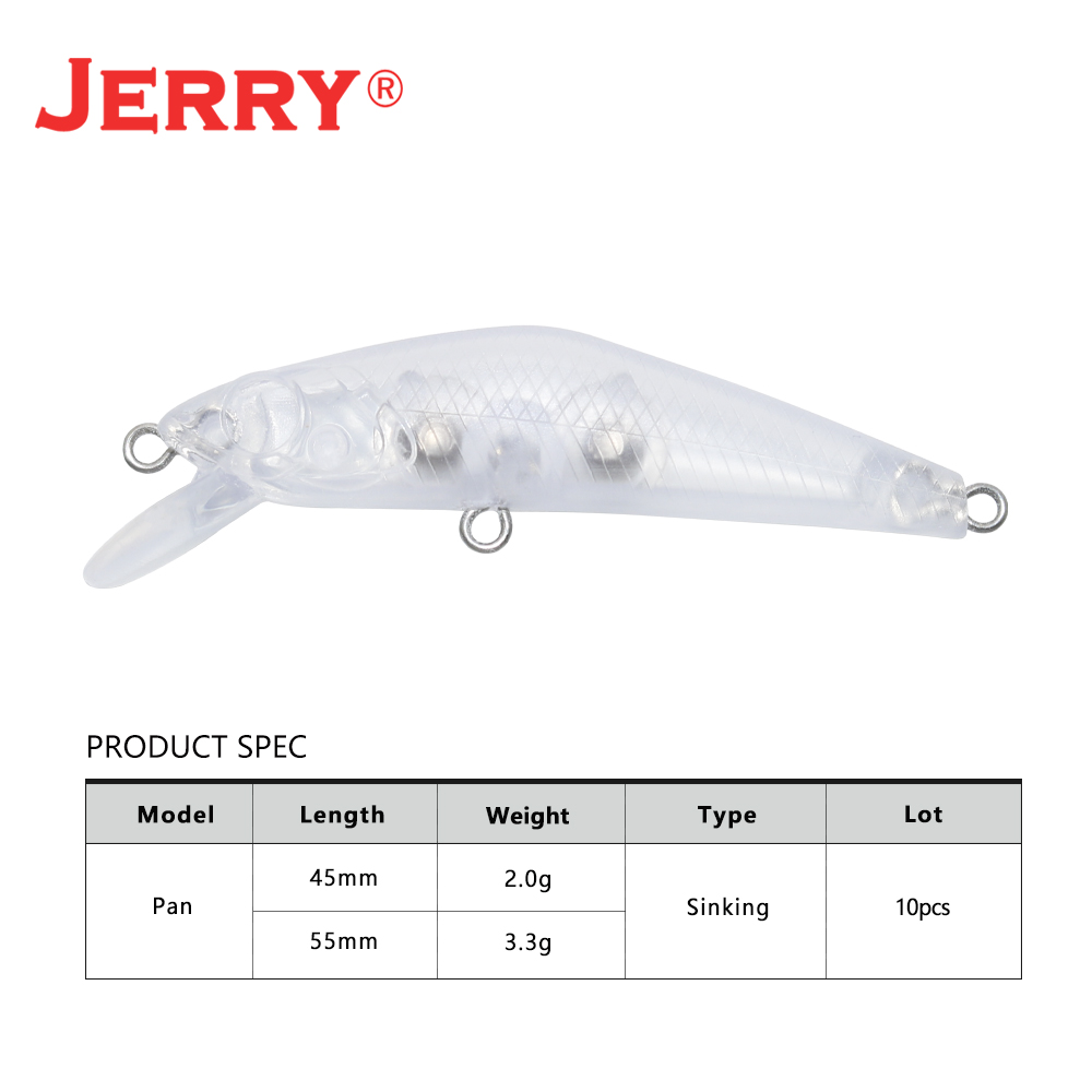 Jerry Pan Micro Minnow Area Tr - Fishing Lure Jerkbait recension och pris