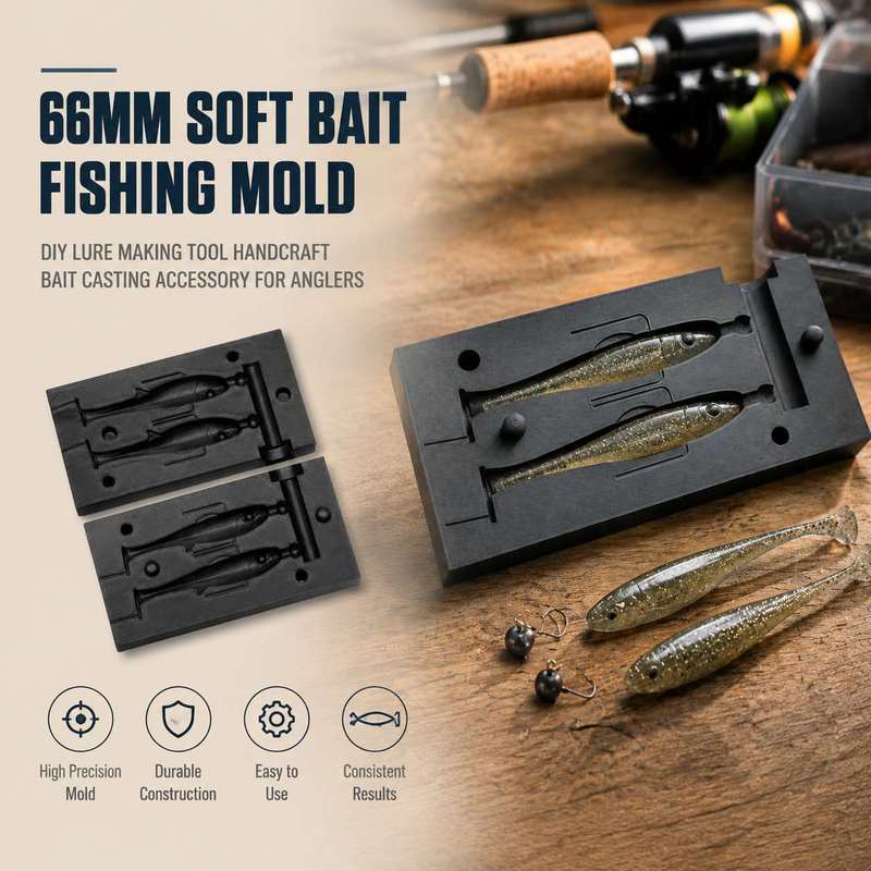 66mm Soft Bait Fishing Mold Ha - Fishing Lure Making Kit recension och pris