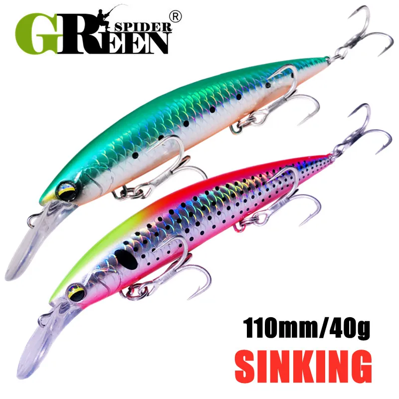 GREENSPIDER Heavy Weight Minno - Fishing Lure Jerkbait recension och pris