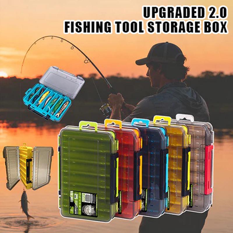 Double-Sided Compact Tackle Bo - Fishing Lure Box recension och pris