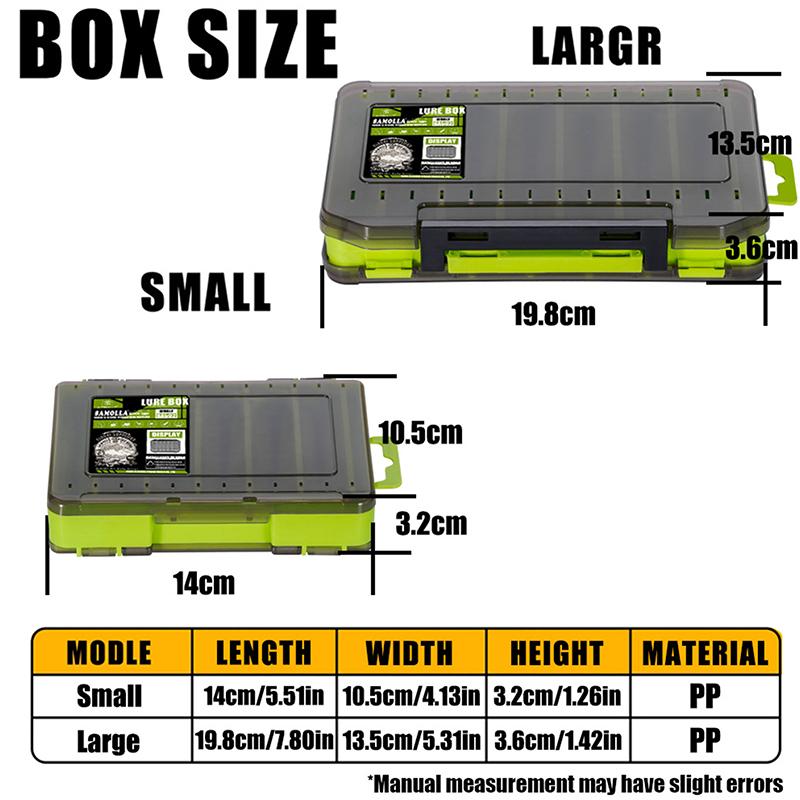 Double-Sided Compact Tackle Bo - Fishing Lure Box recension och pris