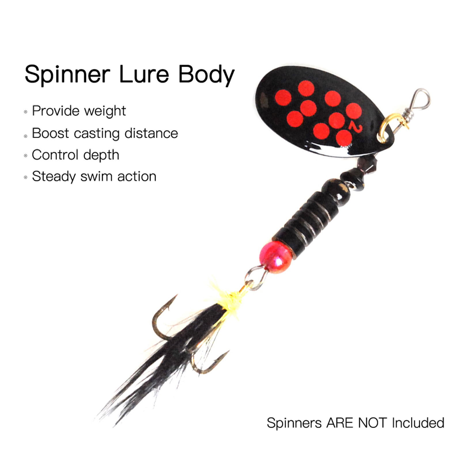48pcs Brass Fishing Bead Spinn - Fishing Lure Spinner recension och pris