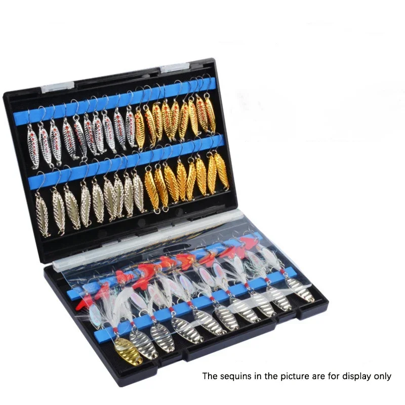 Portable Double Sided Tackle B - Fishing Lure Spoon recension och pris